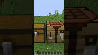 📚HOW TO CRAFT GRINDSTONE💎 minecraft minecrafttutorial hacks minecraftshorts [upl. by Blackman534]