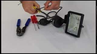 How to wire a floodlight [upl. by Enorej207]