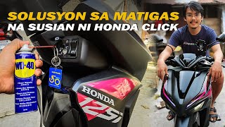 SOLUSYON SA MATIGAS NA SUSIAN NI HONDA CLICK  FIXED SHUTTER KEY LOCK MALFUNCTION [upl. by Roel]