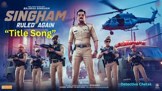 Singham Ruled Again trending movieexplainedinhindi music song hindisong bollywoodsongs [upl. by Brinkema]