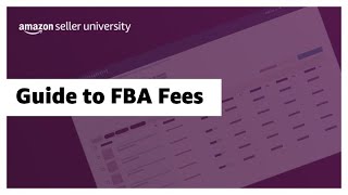 Guide to FBA Fees [upl. by Fleischer]