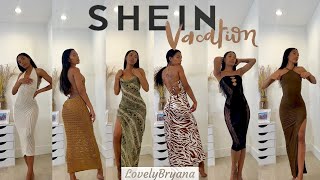 Shein Haul  Vacation Haul  Dresses  LovelyBryana [upl. by Kincaid480]