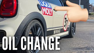 Getting an Oil Change on my MINI Cooper [upl. by Ardien]