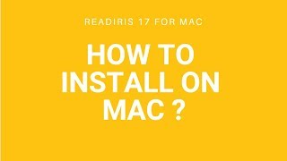 Readiris 17 Mac How to install on Mac [upl. by Derej]