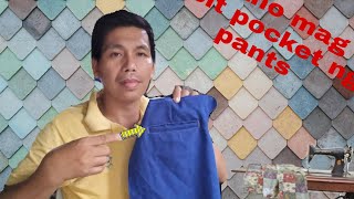 HOW TO MAKE WELT POCKETpaano mag welt pocket [upl. by Eleets39]