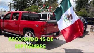 RECIRRIDO de AUTOS en OJOCALIENTEZACATECAS por el 15 DE SEPTIEMBRE  coique vlogs [upl. by Jayson676]