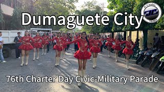 Dumaguete City 76th Charter Day CivicMilitary Parade 2024 [upl. by Coco]