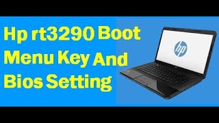 Hp rt3290 boot menu key  How to open HP laptop boot menu  hplaptop [upl. by Enilrac]