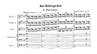 Grieg  Holberg Suite Complete Score [upl. by Pattin850]