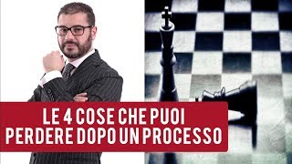 Le 4 cose che puoi perdere dopo un processo penale [upl. by Allyson]