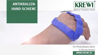 5 AntikrallenhandSchiene  Ulnarislähmung  Ergotherapie [upl. by Aiekat]