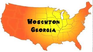 How to Say or Pronounce USA Cities — Hoschton Georgia [upl. by Eendys959]