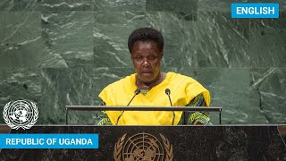 🇺🇬 Uganda  Vice President Addresses United Nations General Debate 78th Session  UNGA [upl. by Neelloc]