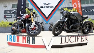 Iron man V Lucifer  BMW R9T Lucifer  Oldtimer Middle East [upl. by Itirp]