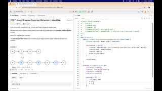 2807 Insert Greatest Common Divisors in Linked List [upl. by Kemme]