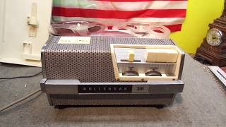 DEMO OF VINTAGE 3M WOLLENSAK 1500 SS TUBE REEL TO REEL TAPE RECORDER FOR SALE [upl. by Eceinhoj]