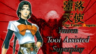 TAS Daraku Tenshi The Fallen Angels Yuiren Arcade [upl. by Ellienad559]