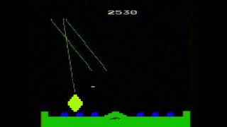 Lets Play Missile Command Atari 2600 Actual Hardware [upl. by Alvord]