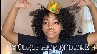 MY SHORT CURLY HAIR ROUTINE 2020🤡✨ [upl. by Aciret]