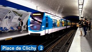 Place de Clichy  Ligne 2  Métro de Paris  RATP MF01 [upl. by Eremihc]