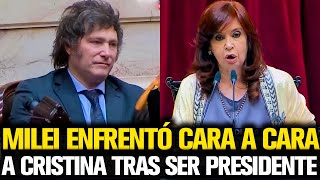 MILEI ENFRENTÓ CARA A CARA CRISTINA QUE LO PROCLAMÓ PRESIDENTE [upl. by Annert]