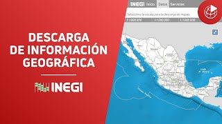 Descarga de información geográfica INEGIMéxico [upl. by Aicelf]