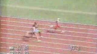 4x100m relay 1988 Olympics [upl. by Coriss]