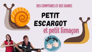 Petit escargot et petit limaçon 🐌 Comptine pour enfants 🎶DES COMPTINES ET DES SIGNES [upl. by Lundell651]