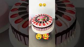 Rose cake making 😍🍰🤤 shorts shortsfeed youtubeshorts trending viralvideo cake [upl. by Whatley]