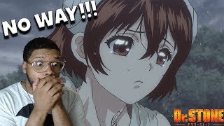 DR STONE EP 5 REACTION  RIP TO THE GOAT [upl. by Naillil697]