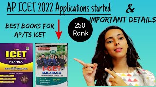 AP ICET 2022 details Best books for APICETTSICET  Few other important details by 250th Rankholder [upl. by Aynotan]