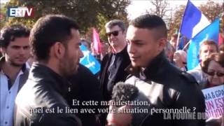 Un blédard dis nimporte quoi dans une manifestation quoton vend dla weed du shitquot [upl. by Alor]