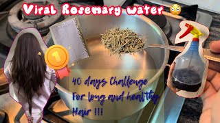 Rosemary Spray 40 Day Challenge For Long  Healthy and Shiny Hair   viral [upl. by Ivar735]