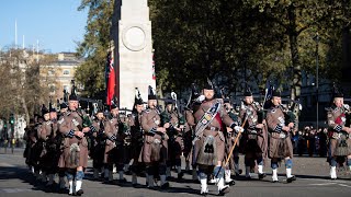 Armistice Day 2024 at the Cenotaph London [upl. by Ferde]