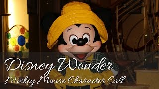 Disney Cruise Line  Disney Wonder to Alaska  Mickey Mouse Character Call [upl. by Yoral247]