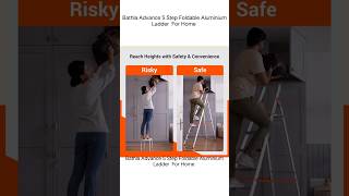 Bathla Advance 5 Step Foldable Aluminium Ladder For Home amazon [upl. by Bradshaw]