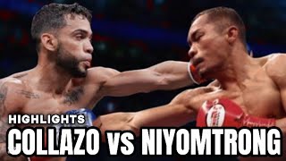 OSCAR COLLAZO VS THAMMANOON NIYOMTRONG FIGHT  HIGHLIGHTS [upl. by Aneeuqahs]