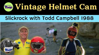 quotTodds Coolquot  Vintage Helmet Cam Mountain Bike Ride at Slickrock Moab 1988 [upl. by Erimahs802]