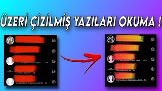 ÜSTÜ ÇİZİLEN YAZILARI OKUMA  Telefondan ve Çok kolay [upl. by Dame]