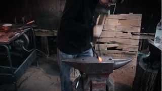 Forging a rustic beer bottle opener [upl. by Strang]