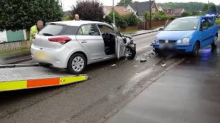 Police are investigating crash in Longwater Lane Costessey [upl. by Kylila]