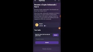 Become a Crypto Ambassador  Part 4  Tapswap Code [upl. by Yelnek919]