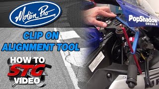 How To Use The Motion Pro ClipOn Alignment Tool And Review  Sportbiketrackgearcom [upl. by Taka200]