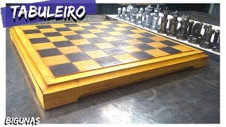 COMO FAZER UM TABULEIRO DE XADREZ Chess Board [upl. by Aihseket]