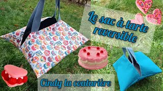 diy tuto couture  Le sac à tarte réversible  cindylacouturiere [upl. by Hazen]