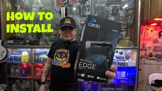 CARDO EDGE PACKTALK  HOW TO INSTALL [upl. by Ttik]