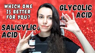 AHA amp BHA tips Glycolic Acid vs Salicylic AcidWhich one is better for you [upl. by Ised392]