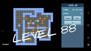 Classic Sokoban Level 88  without UNDO  Solution 1  90 [upl. by Sivahc271]