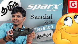 Sparx SS 583 sandals Detail Review in தமிழ் Worth to Buy for rainy season  Gtrendz  Footwear [upl. by Ateloj]