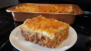 Lasaña de Carne y Queso En Salsa Bechamel Riquísima y fácil Mis Recetas Deliciosas lasañadecarne [upl. by Sapphira]